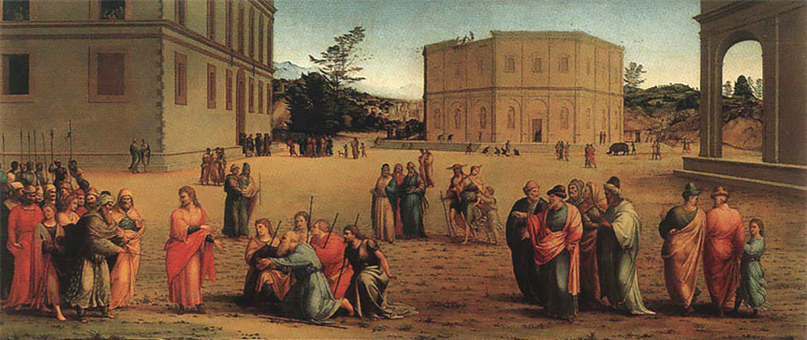 joseph presents his father and brothers to the pharaoh